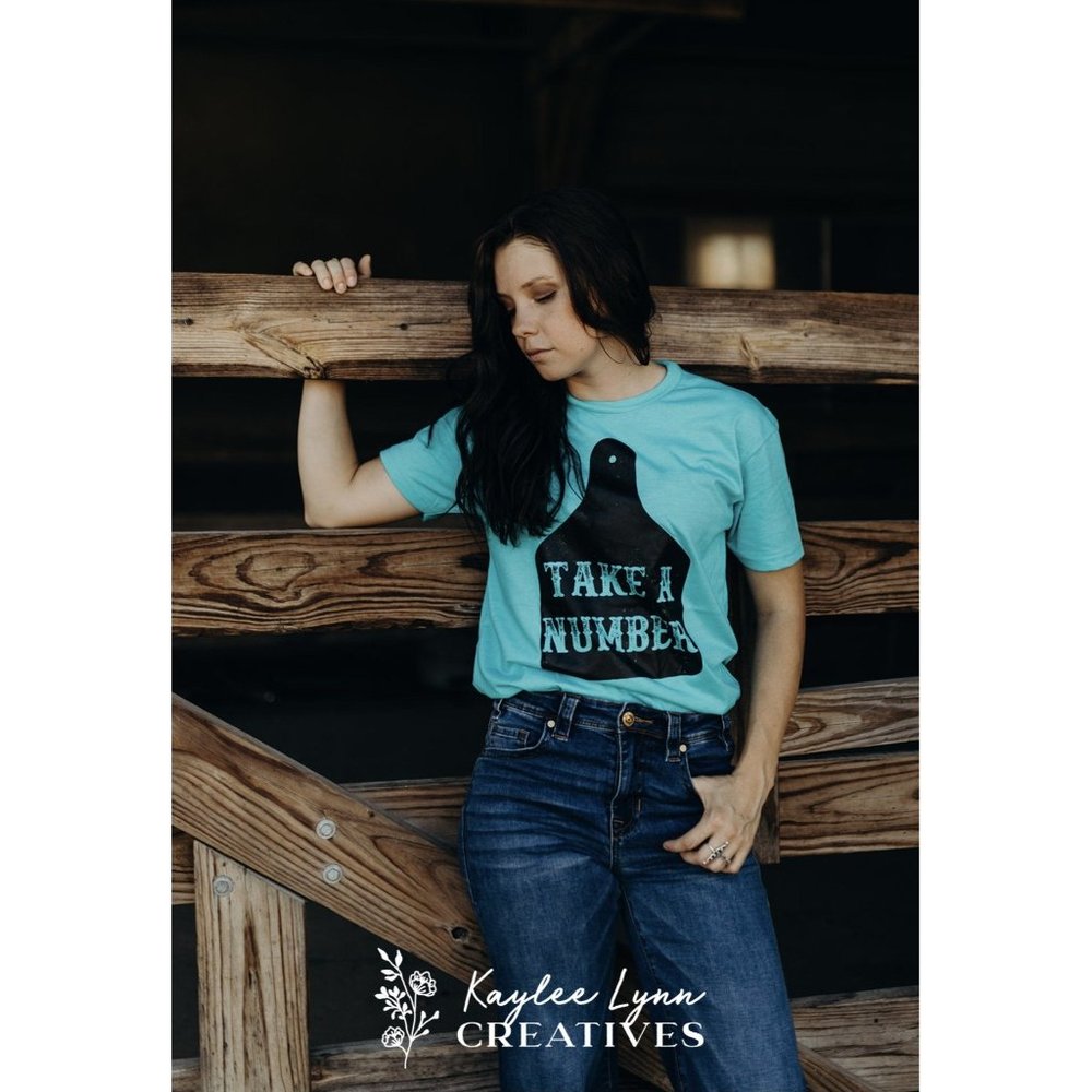 TAKE A NUMBER Handmade Graphic Tee - Picture 8 of 10